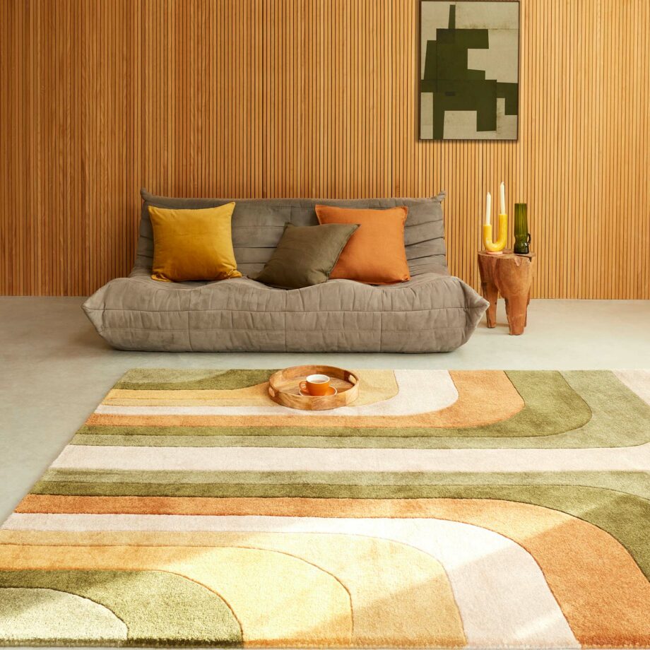 Asiatic matto Romy 02 Retro Green interior square