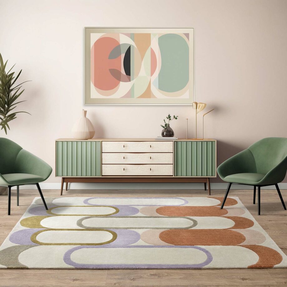 Asiatic matto Romy 09 Module Pastel interior square