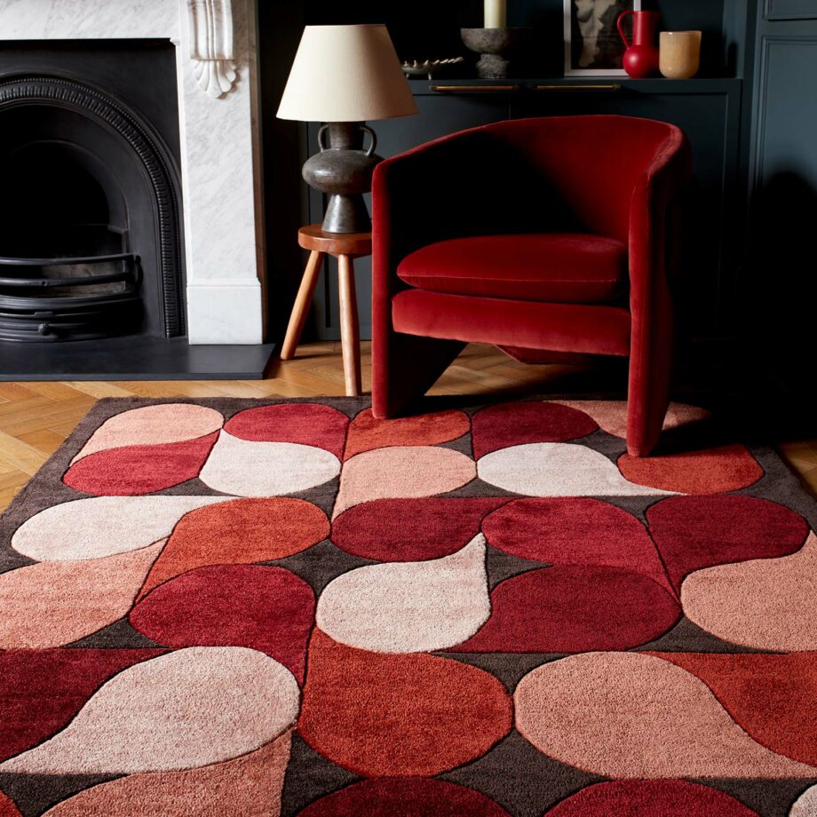Asiatic matto Romy 14 Jive Red interior square