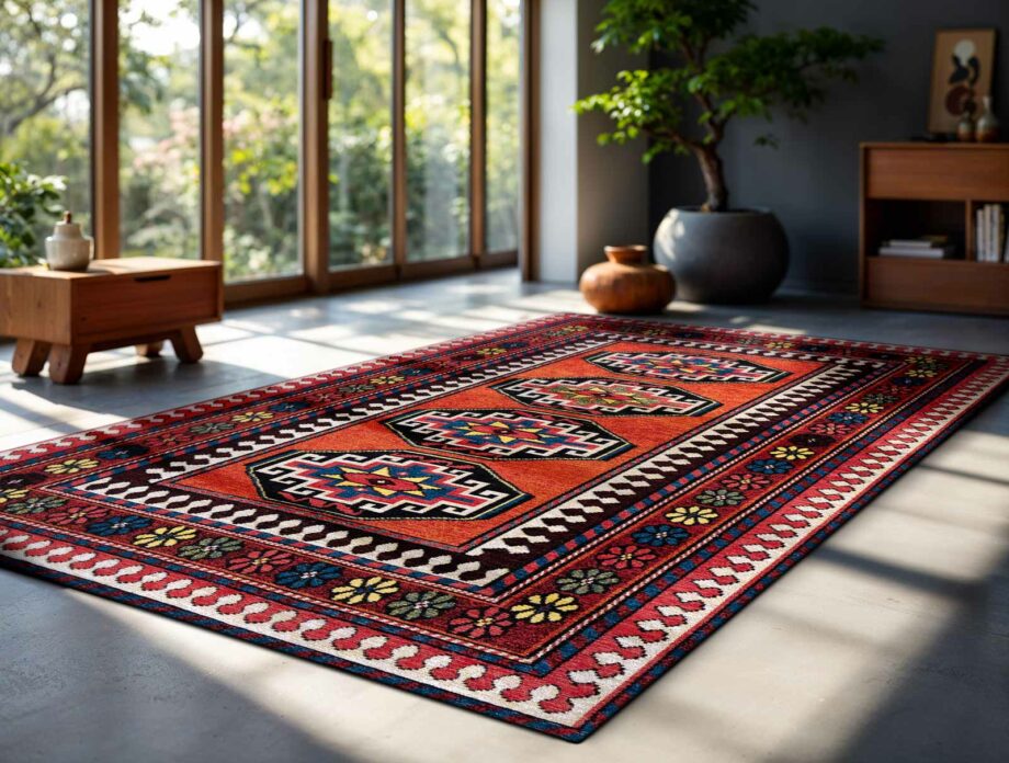 Louis De Poortere matto Antiquarian Antalia 9844 Antalia Red Mix ambiance