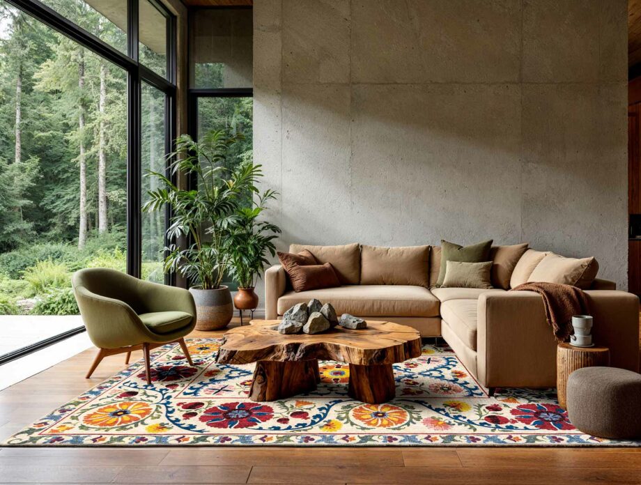 Louis De Poortere matto Antiquarian Suzani 9728 Origine Ambiance