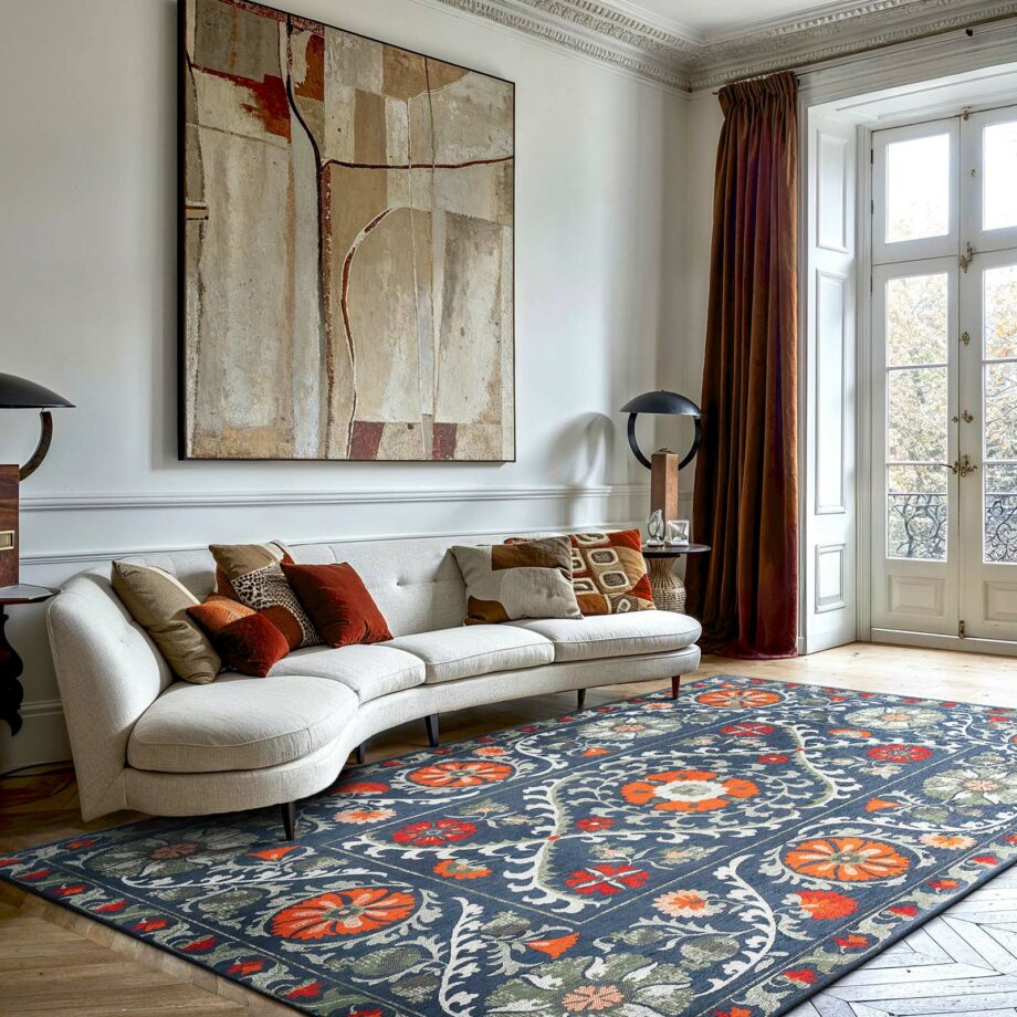 Louis De Poortere matto Antiquarian Suzani 9730 Nordic Ambiance