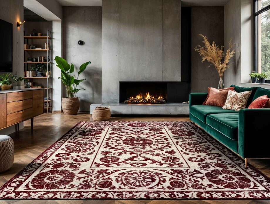 Louis De Poortere matto Antiquarian Suzani 9734 Zephyr Ambiance