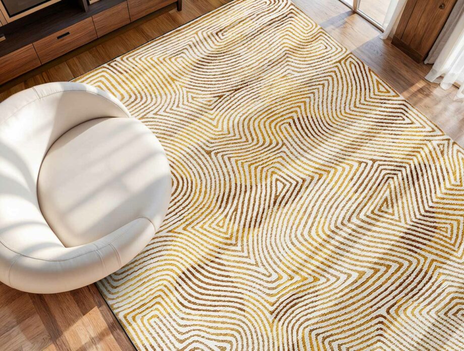 Louis De Poortere matto Meditation Coral 9799 Coral Yellow Hippy Ambiance1