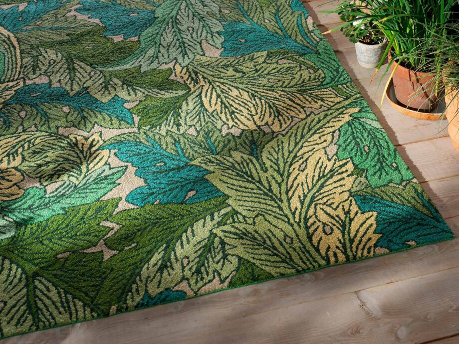 Morris Co Acanthus Nettle Sky Blue 427307 interior B outdoor