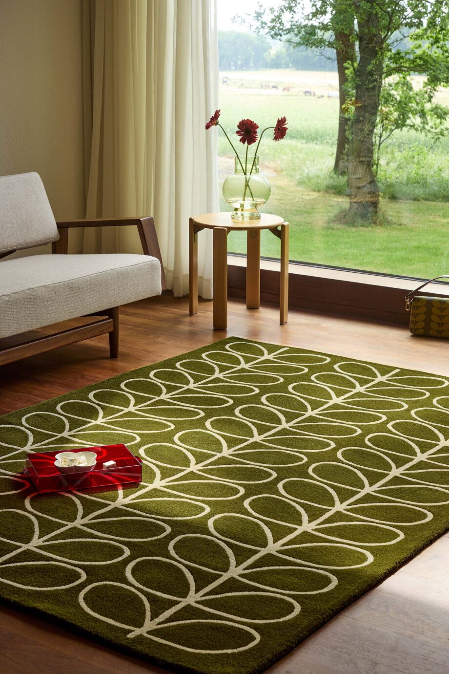 Orla Kiely Linear Stem Olive 060501 interior A