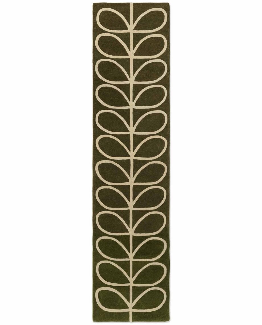 Orla Kiely Linear Stem Olive 060501 runner 300 A