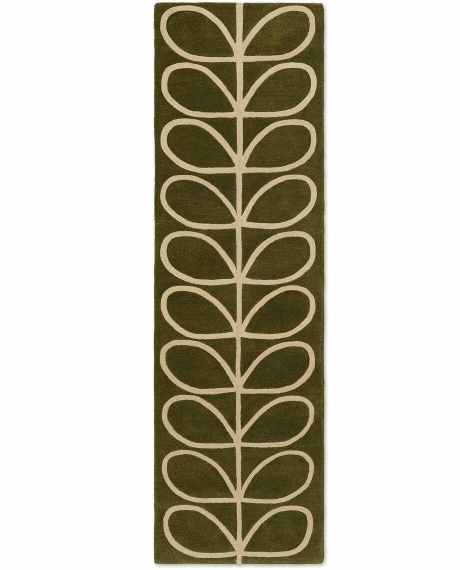 Orla Kiely Linear Stem Olive 060501 runner A