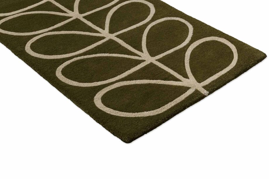 Orla Kiely Linear Stem Olive 060501 runner E