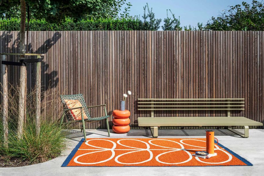 Orla Kiely Linear Stem Orange 464403 interior A outdoor