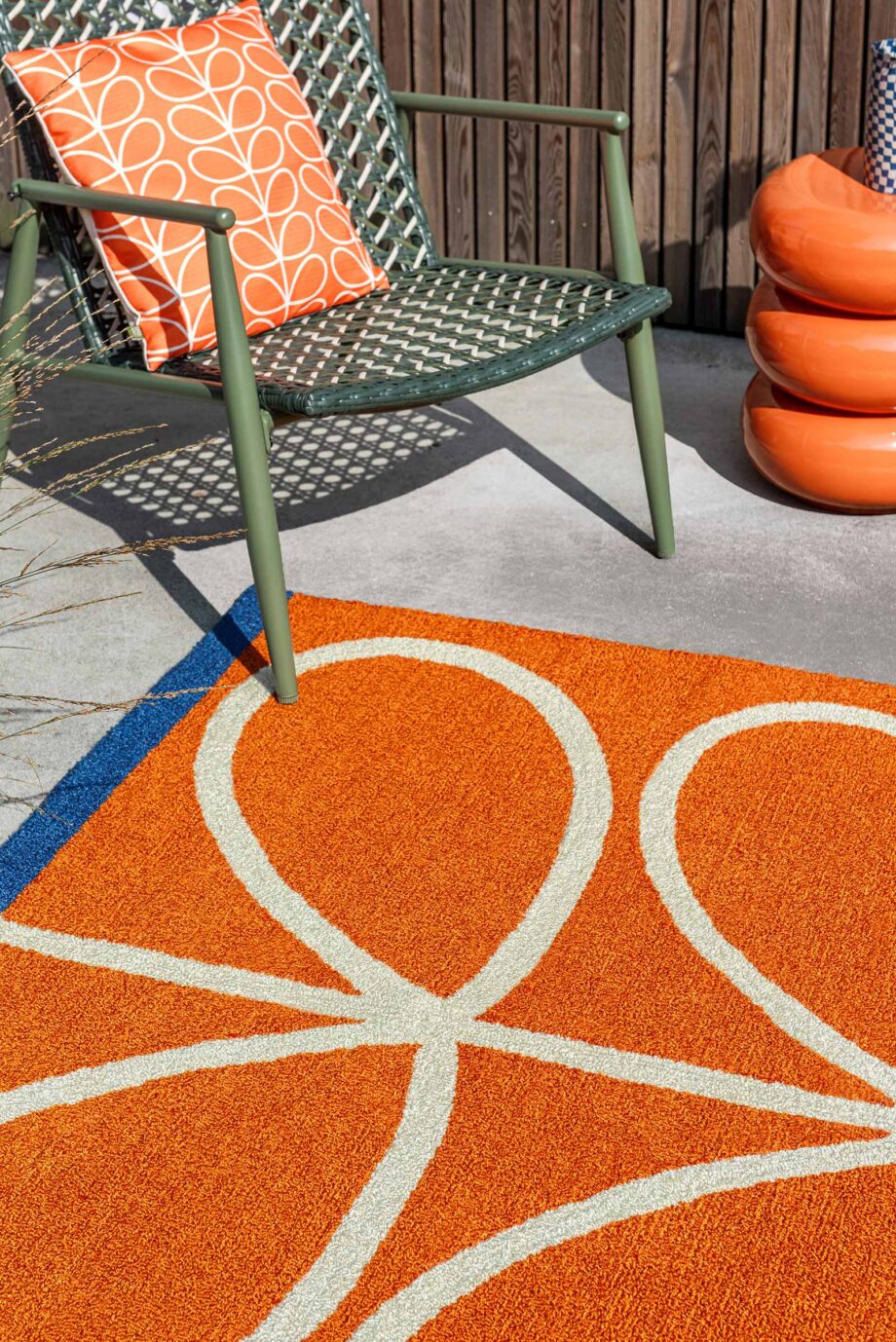 Orla Kiely Linear Stem Orange 464403 interior B outdoor