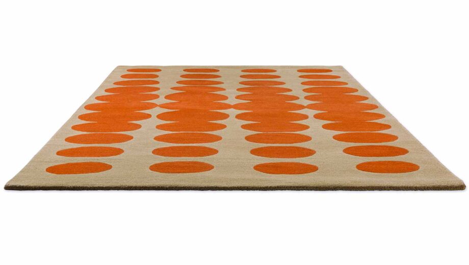 Orla Kiely Optical Oval Orange Sand 157703 D