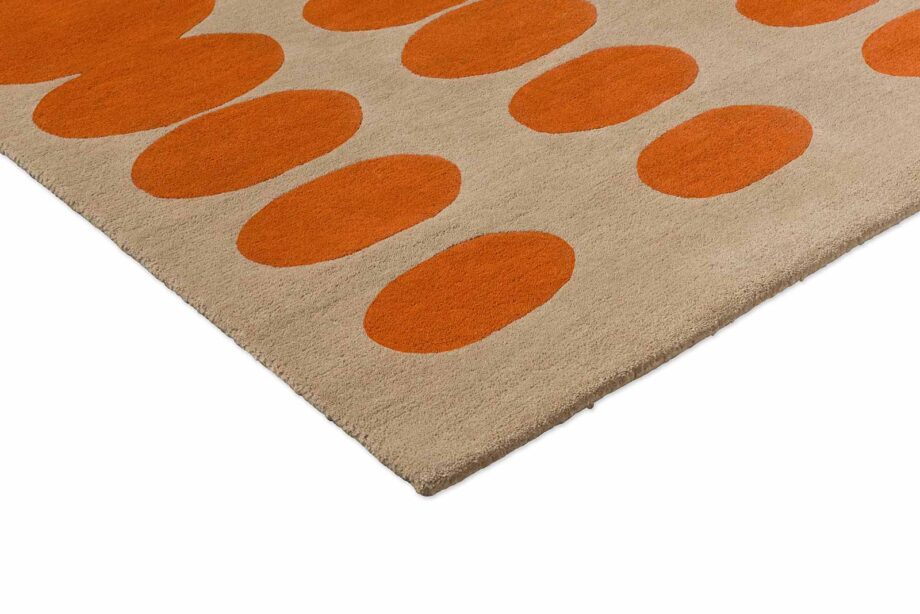 Orla Kiely Optical Oval Orange Sand 157703 E