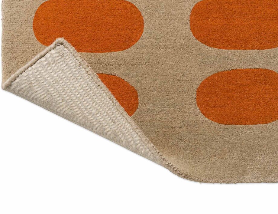 Orla Kiely Optical Oval Orange Sand 157703 F