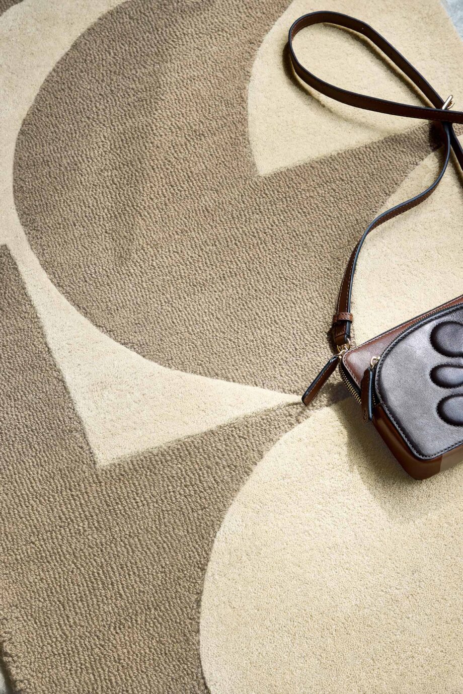 Orla Kiely Prism Flower Mushroom Ecru 158009 interior B runner