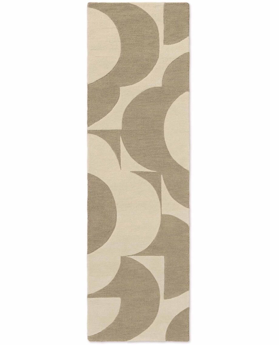 Orla Kiely Prism Flower Mushroom Ecru 158009 runner A