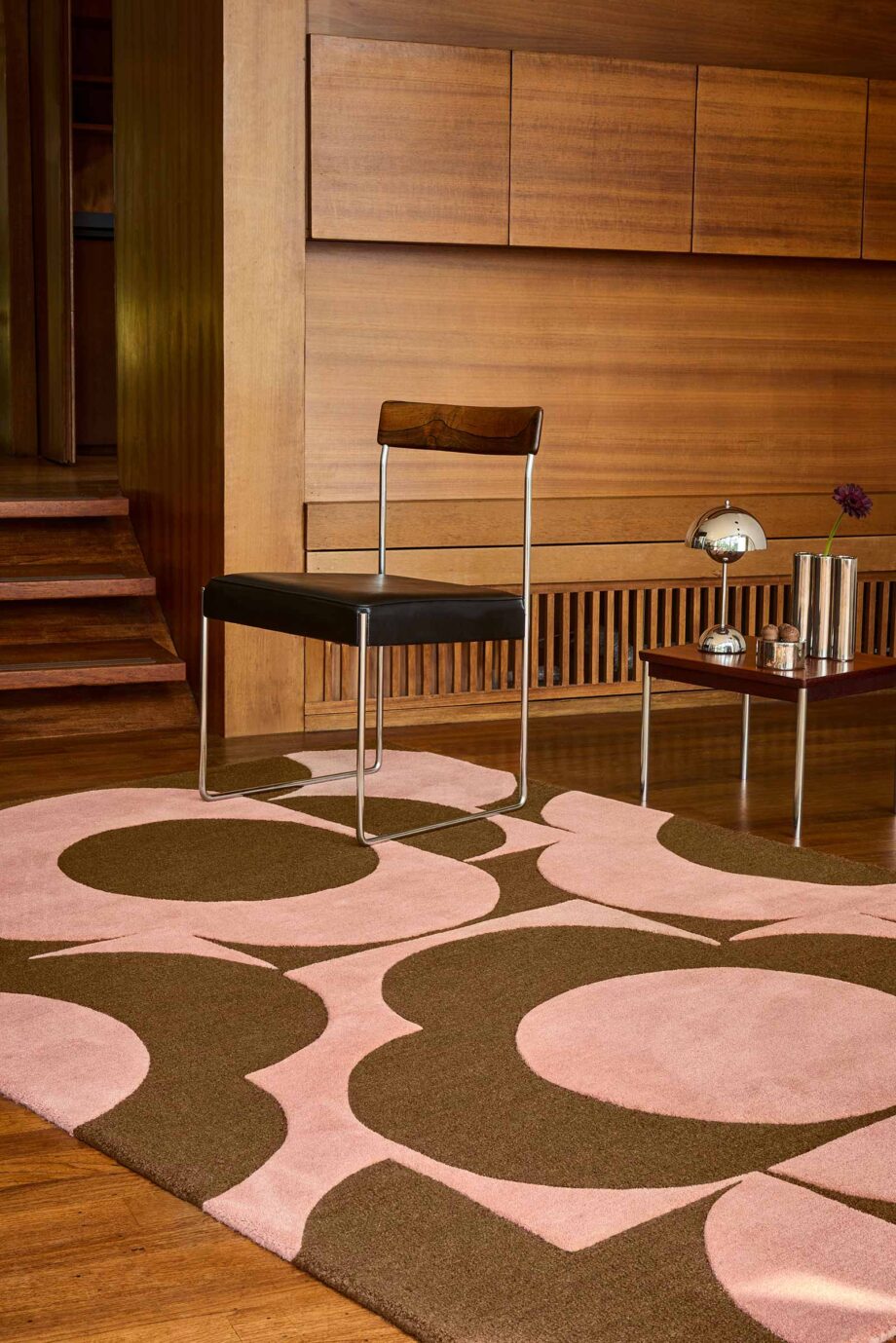 Orla Kiely Prism Flower Pink Terracotta 158002 interior A