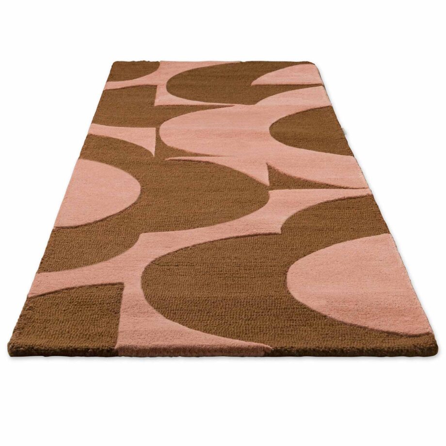 Orla Kiely Prism Flower Pink Terracotta 158002 runner D