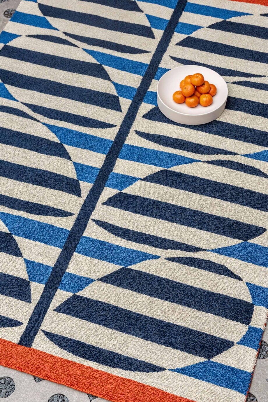 Orla Kiely Stripy Stem Azure 464308 interior B outdoor