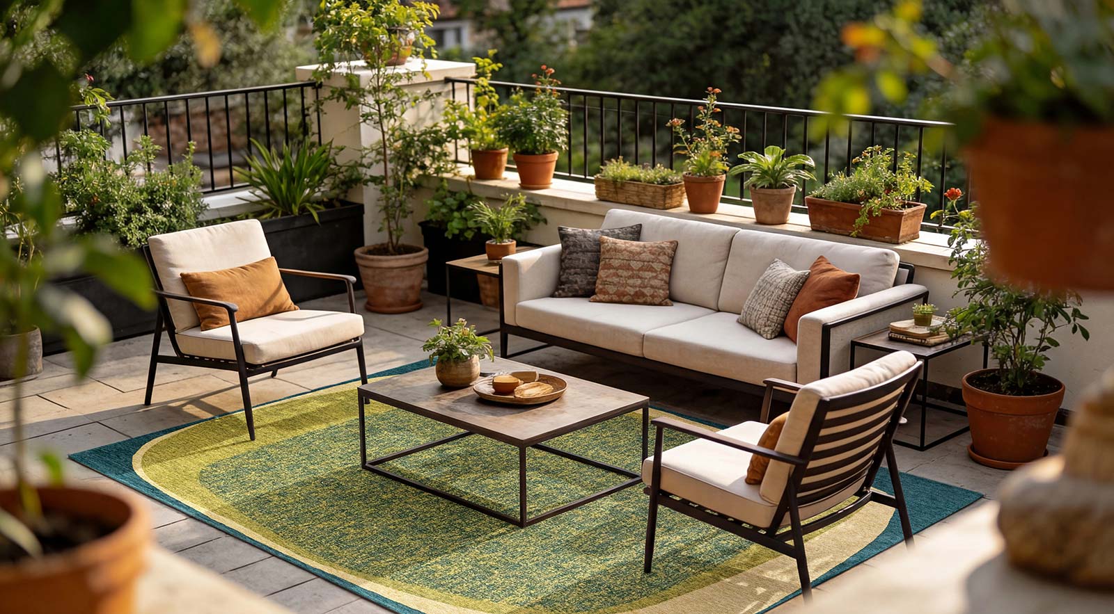Louis De Poortere matto Craft 2062 Marble Larch outdoor
