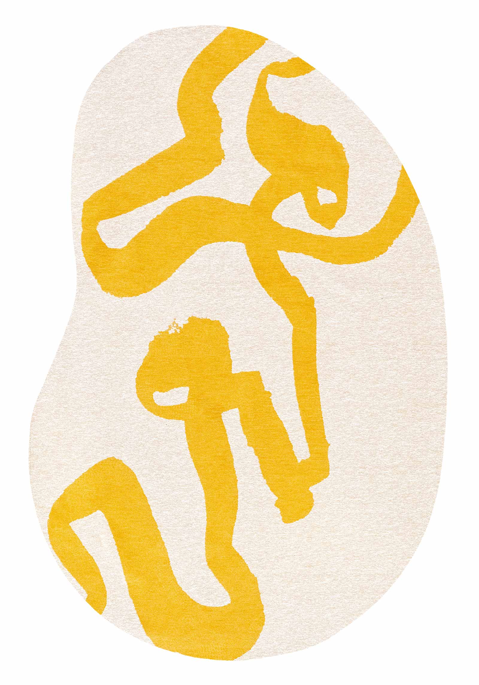 Louis De Poortere matto Craft 2084 Ribbon Pure Yellow peanut 1