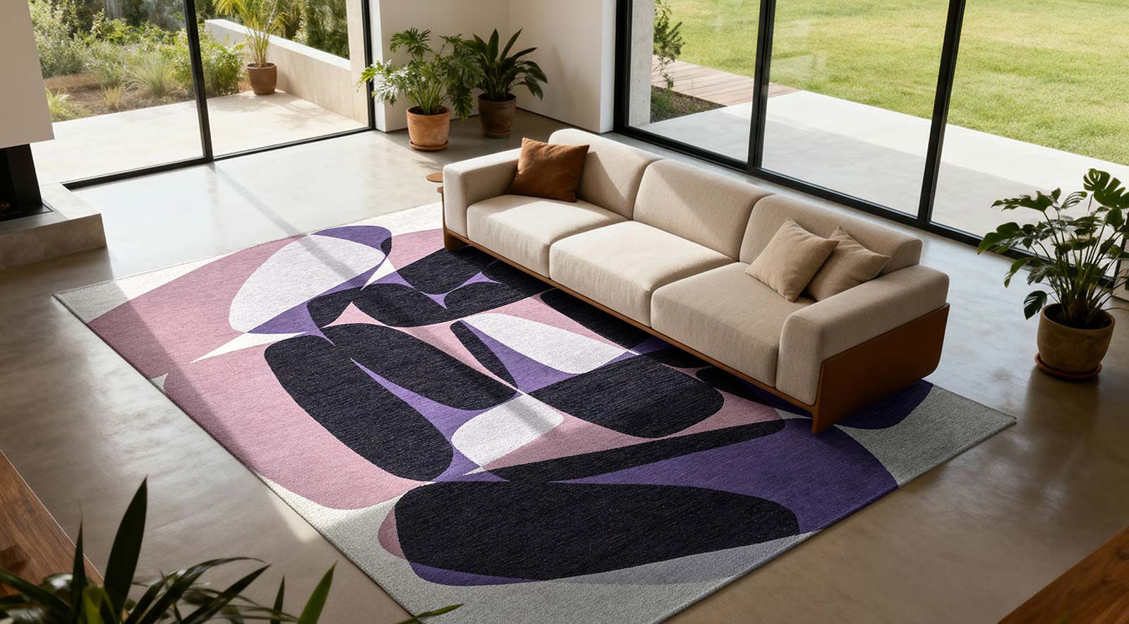 Louis De Poortere matto Gallery 2086 Stones Eclipse interior 2