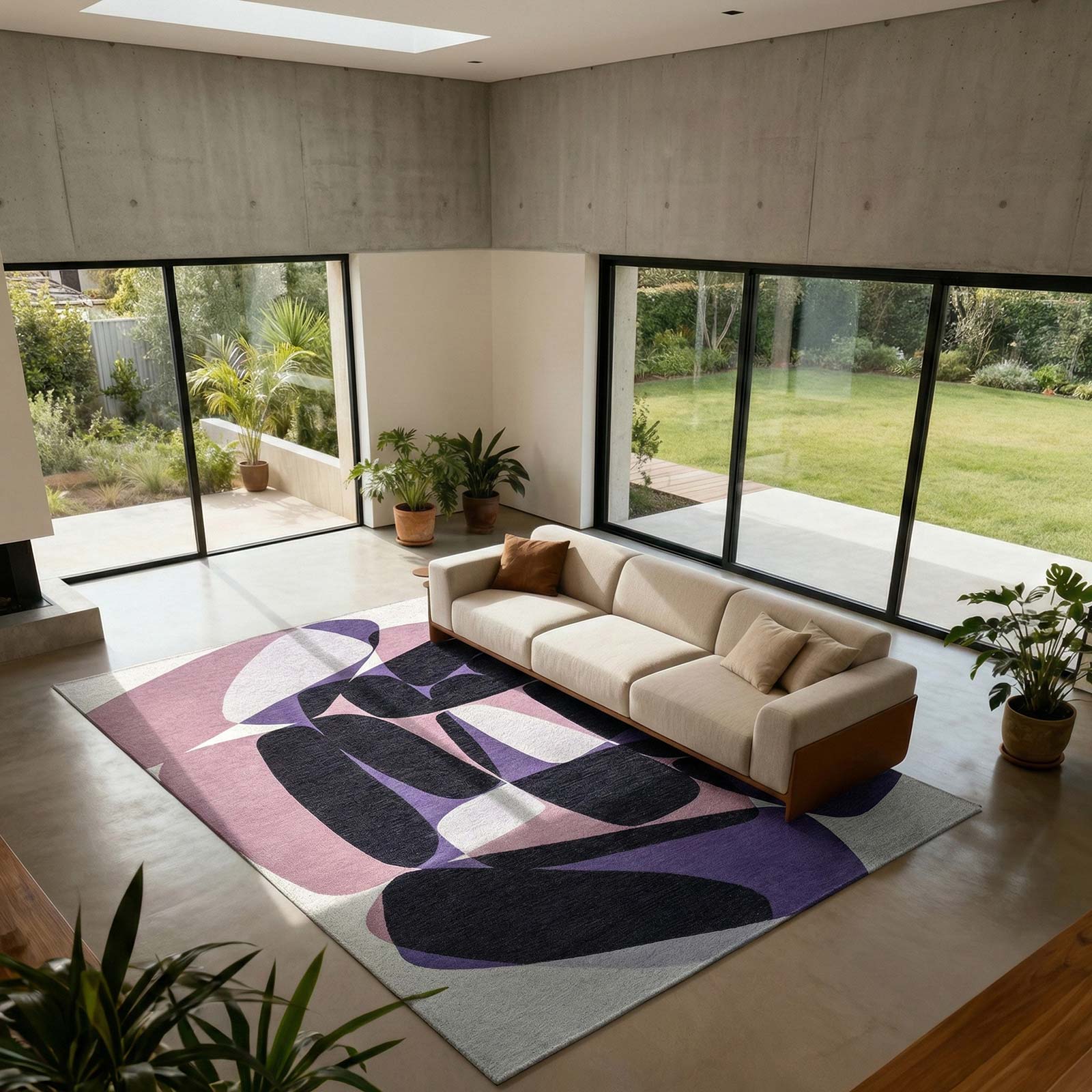 Louis De Poortere matto Gallery 2086 Stones Eclipse interior