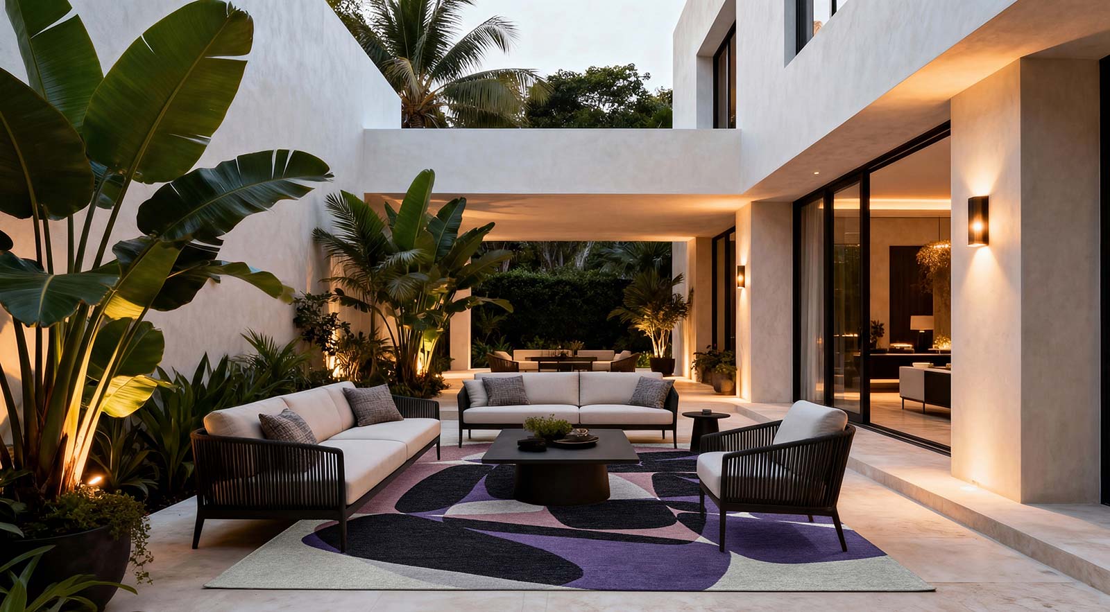 Louis De Poortere matto Gallery 2086 Stones Eclipse outdoor