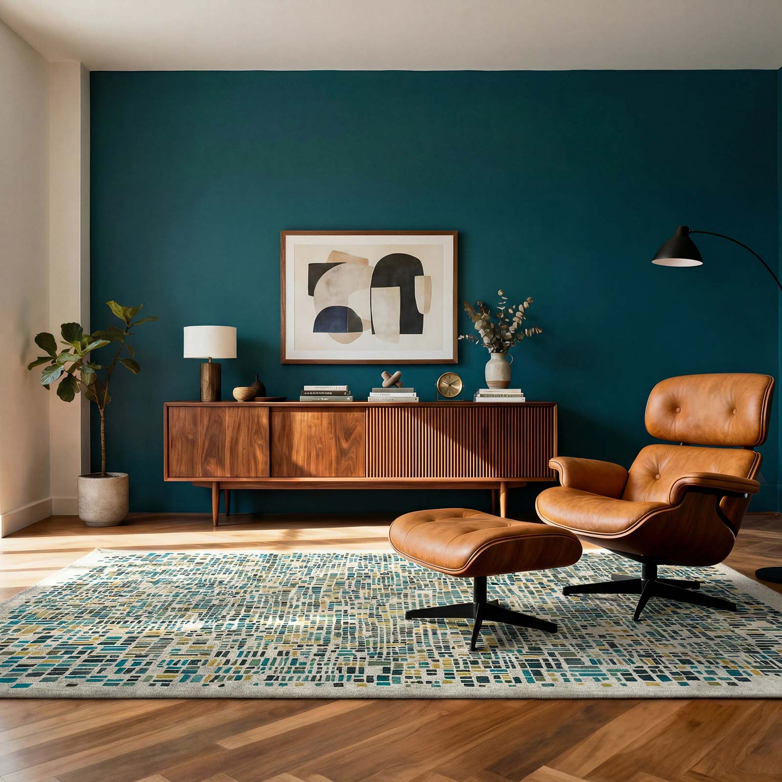 Louis De Poortere matto Gallery 2096 Cubik Midnight interior